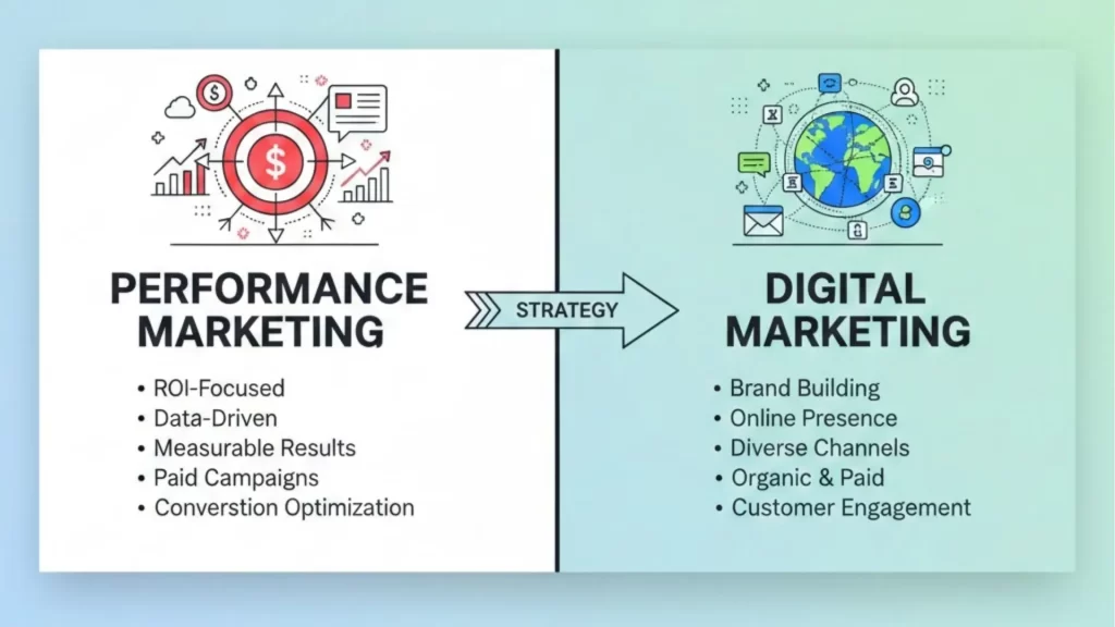 Performance Marketing vs Digital Marketing
